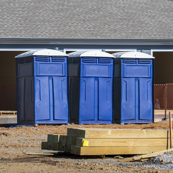 how often are the porta potties cleaned and serviced during a rental period in San Acacia NM